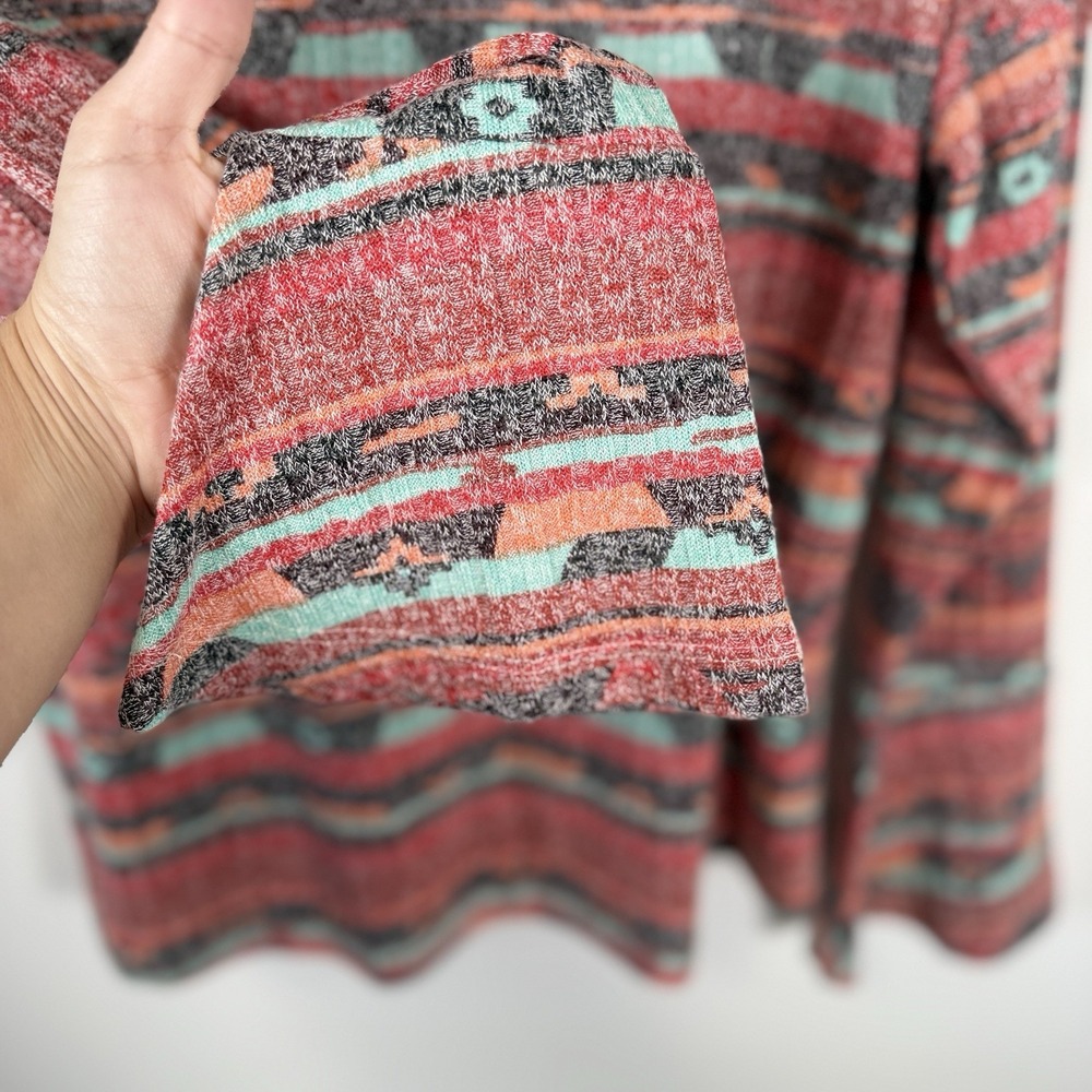Wrangler Retro Women's‎ Long Sleeve Shirt Aztec Hell Sleeve Size XXL - Picture 5 of 6